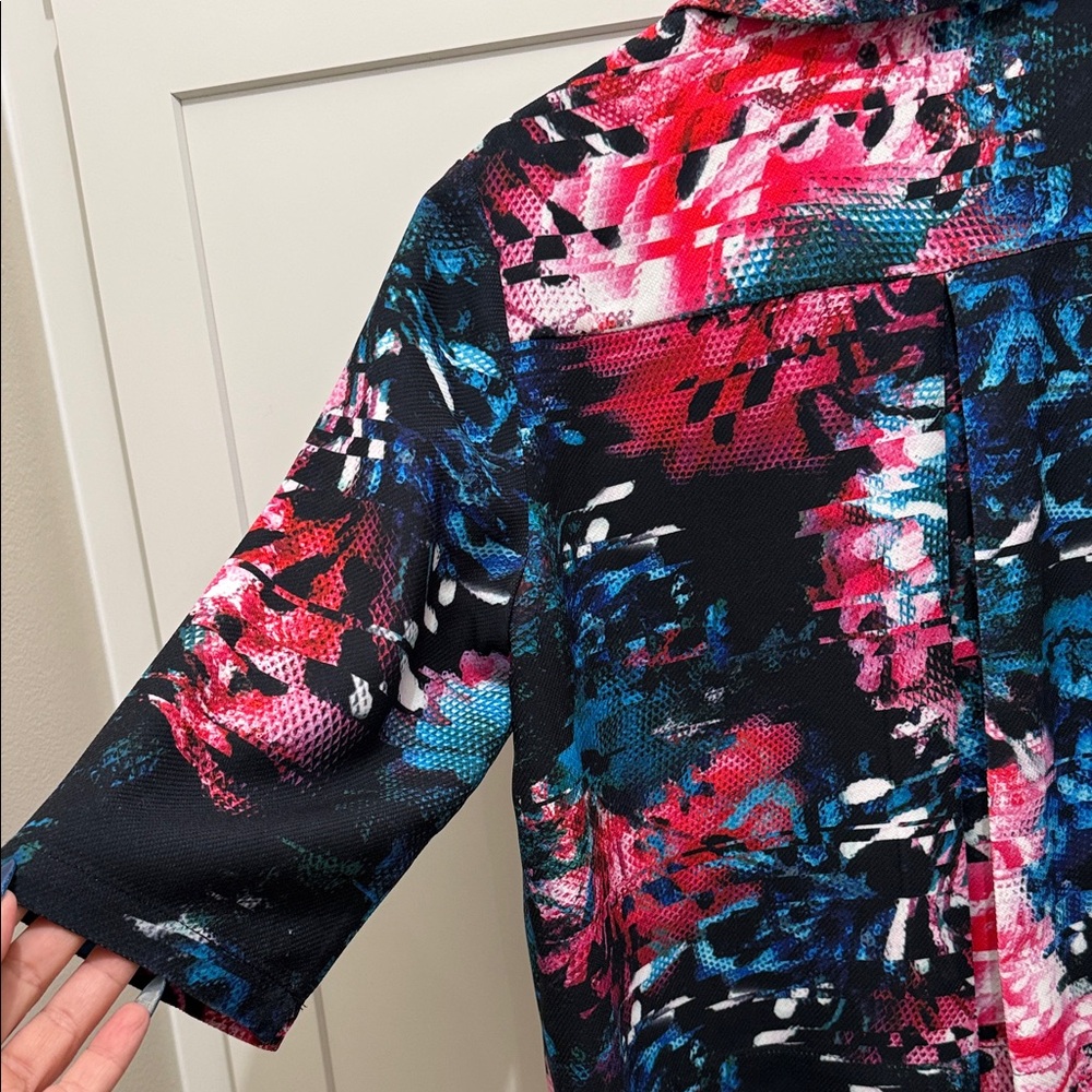French Connection Vibrant Abstract Button Down Sh… - image 5